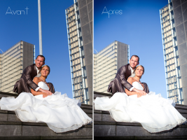 Post-traitement des photos de mariage
